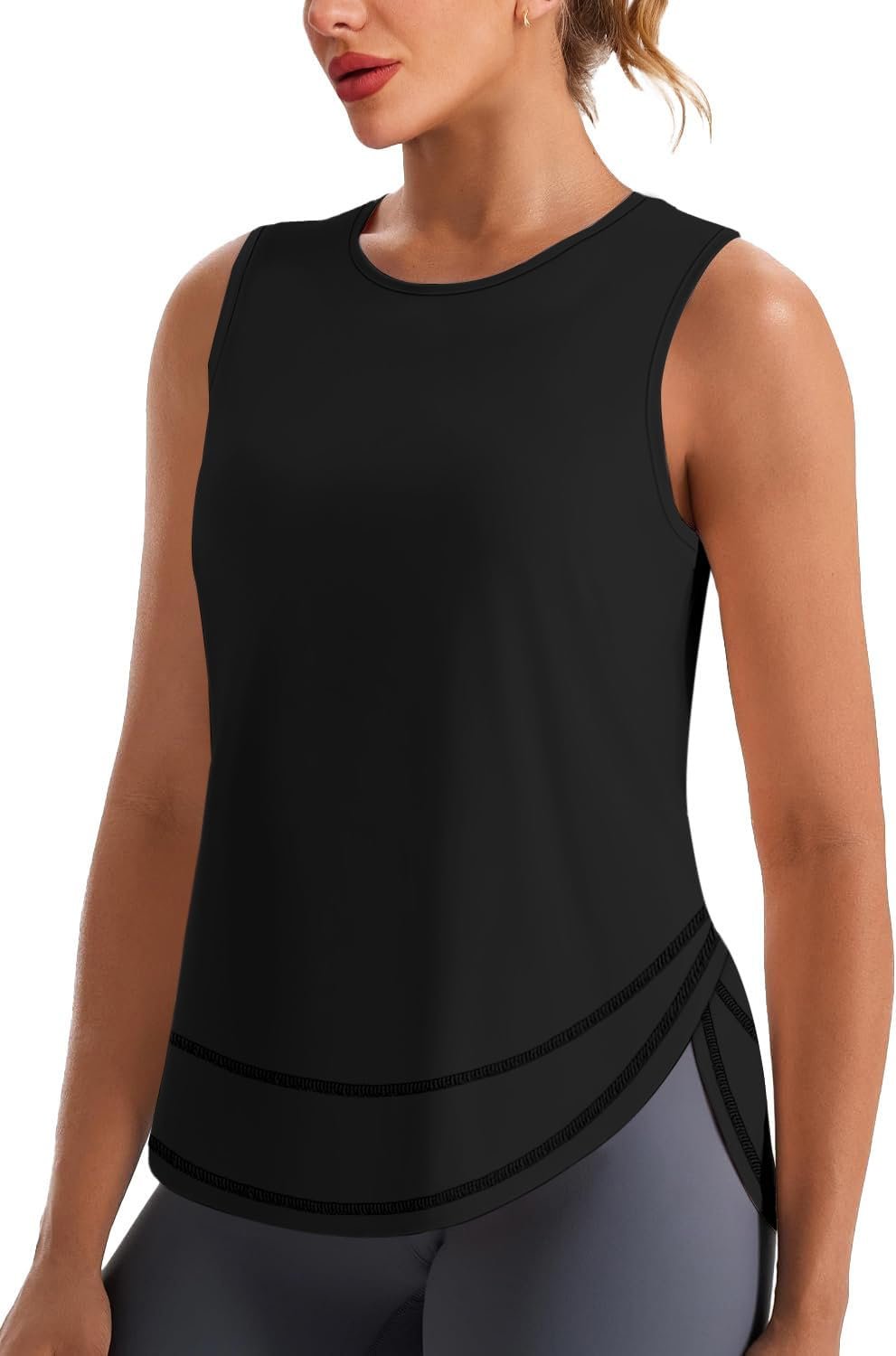 NIASHOT Workout Tank Tops for Women Lightweight Gym Clothes Quick Dry Moisture Wicking Activewear Running Yoga Tennis