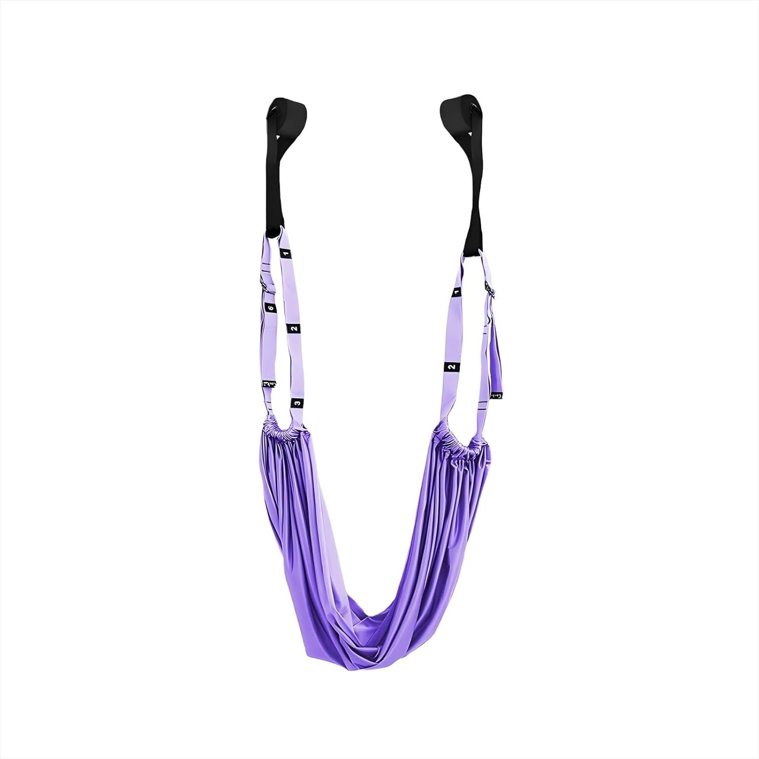 Aerial Yoga Stretching Strap – Adjustable Yoga Straps for Stretching, Flexibility & Inversion Training | Portable with Pouch for Pilates, Ballet, Gymnastics