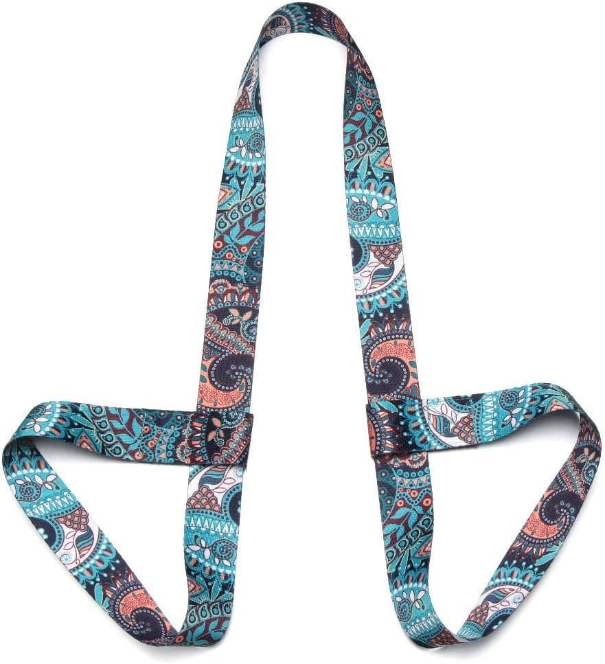 Fitness Exercise Stretch Adjustable Sport Sling Shoulder Yoga Mat Strap Belts Carry Straps Yoga Belt(8)