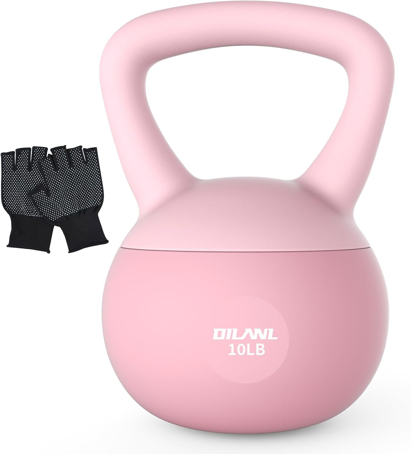 Soft Kettlebell, Safe Strength Training Kettle bell, Cushioned Impact-Resistant Base and Anti-Slip Grip Weight, Kettlebells Set for Home Workouts and Men/Women/Beginners,With Non-slip Gloves
