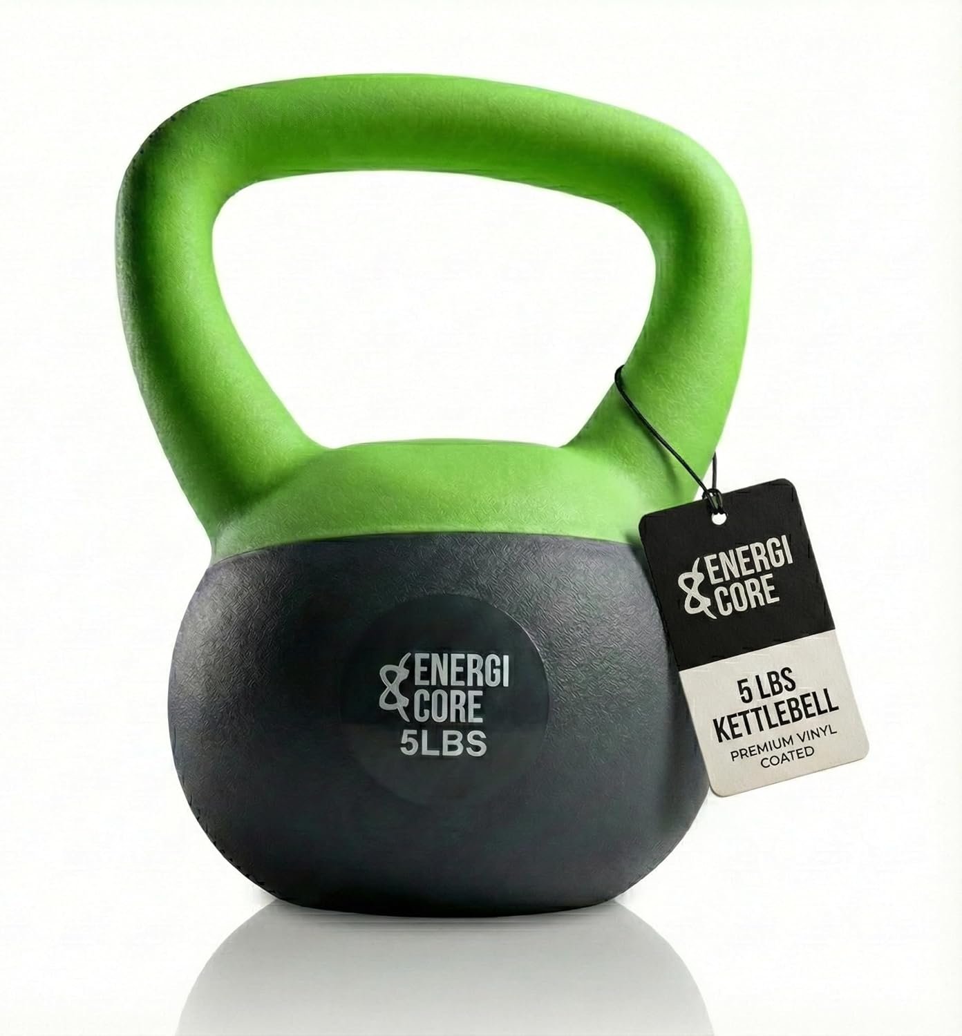 ENERGI CORE Kettlebell – Sand Filled Weight for Home Gym Workouts & Strength Training – Portable Exercise Kettle Bell for Women & Men