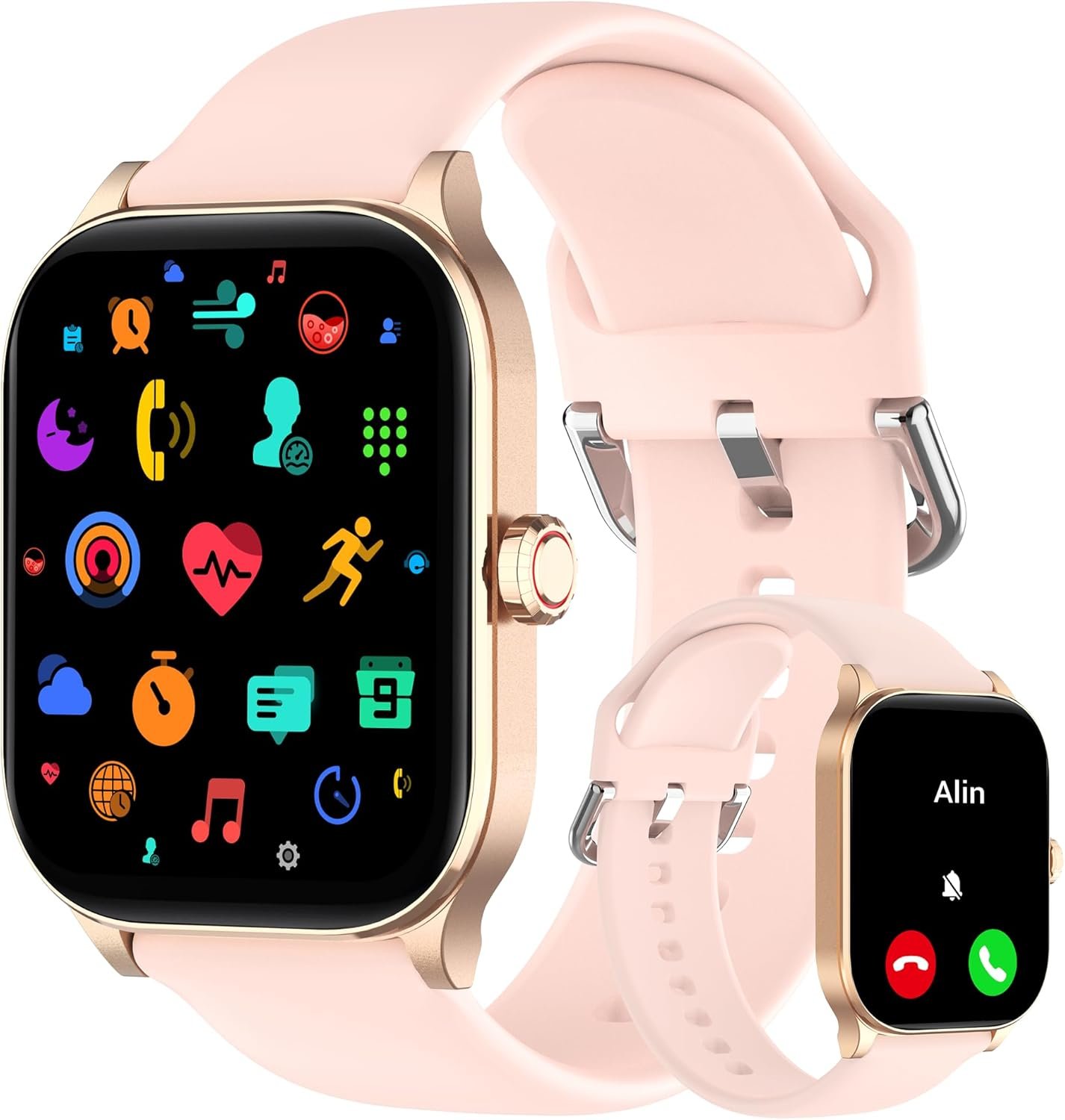Othalne Smart Watch (Answer/Make Call), 1.85″ Smartwatch for Android Phones and iPhone with Heart Rate,Sleep Monitor,Pedometer, 100+Sports Fitness Watch, IP68 Waterproof Fitness Tracker for Men Women