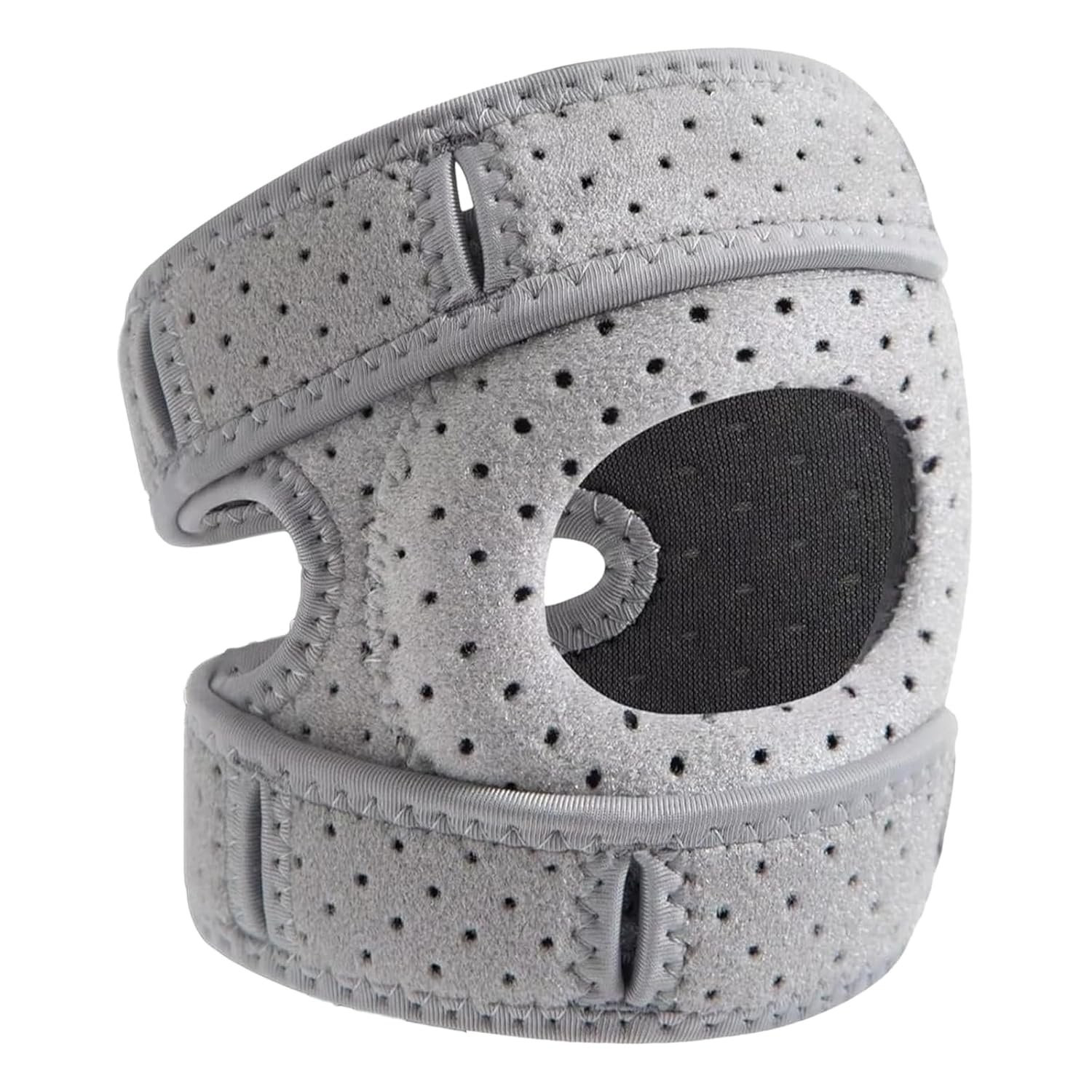 Knee Brace for Women & Men – Adjustable Support with Side Stabilizers & Patella Gel Pad – Relief for Meniscus Tear, Arthritis, Injury Recovery – Runnings, Workout(Gray)