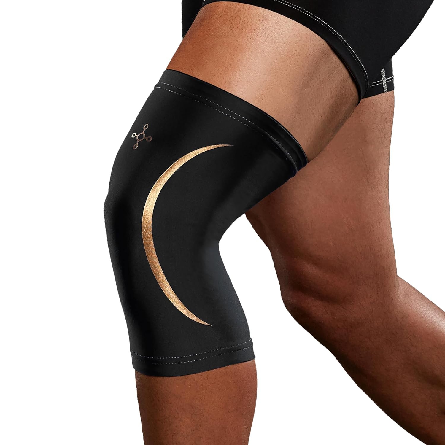 Tommie Copper Knee Compression Sleeve, 15-20 mmHg, 4D Stretch & Non-Slip Fit for Targeted Support, Patented Copper Znergy Fabric, Anti-Odor Benefits, Breathable Design