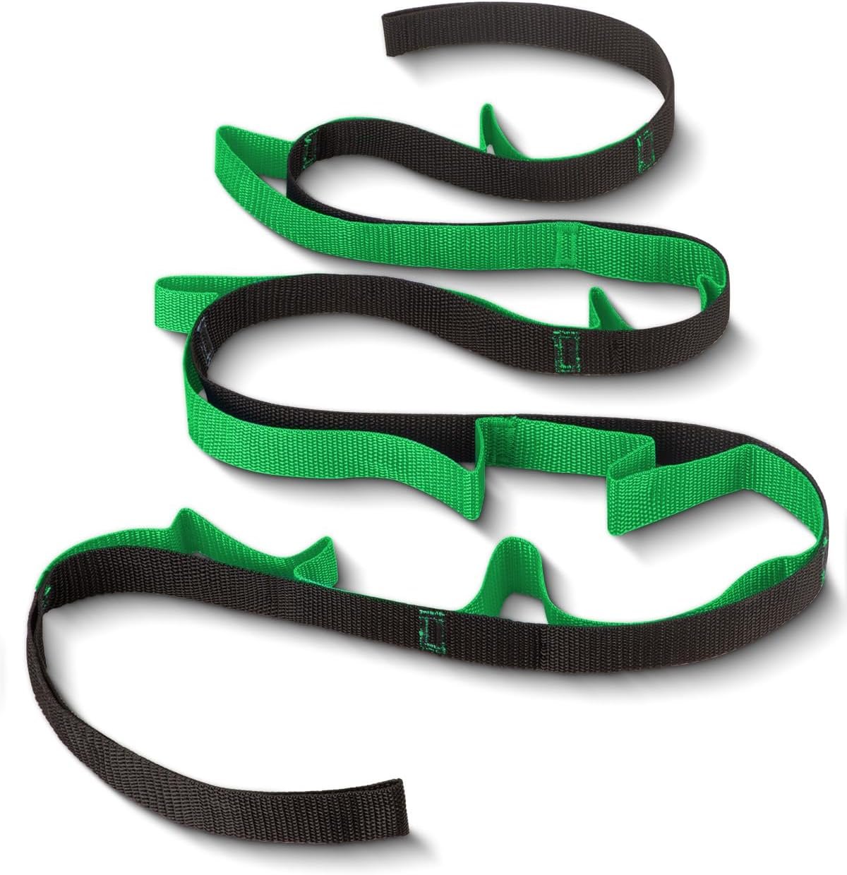 Stretching Strap Yoga Strap for Home Workout, Exercise, Pilates and Gymnastics, 10 Loops Non-Elastic Stretch Bands with Aesthetic Packaging for Women & Men