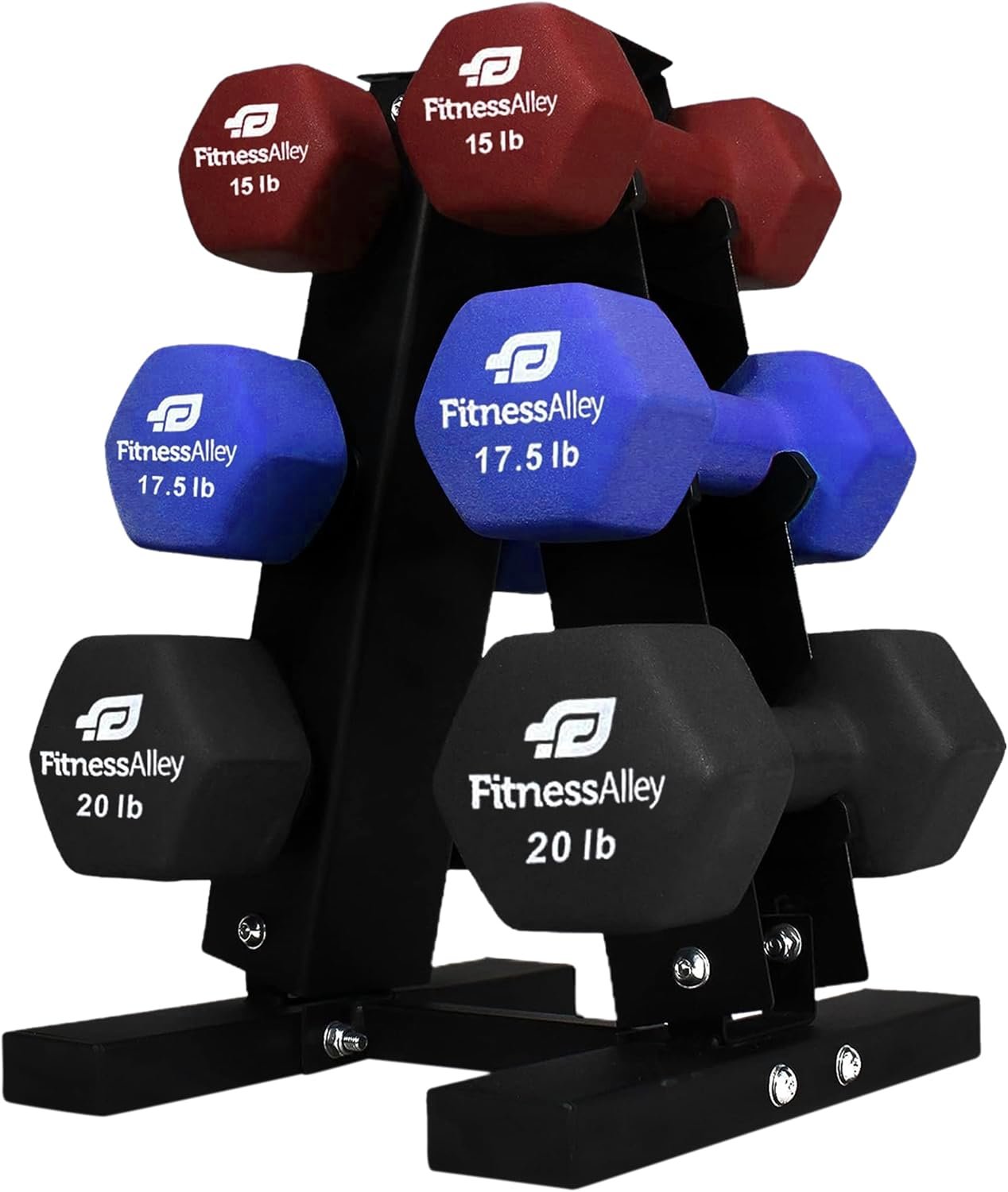 Dumbbells Storage Rack Neoprene Dumbbells Weight Rack – 2.0MM Thickness Weight Organizer Stand for Home Gym – Easy Assembly