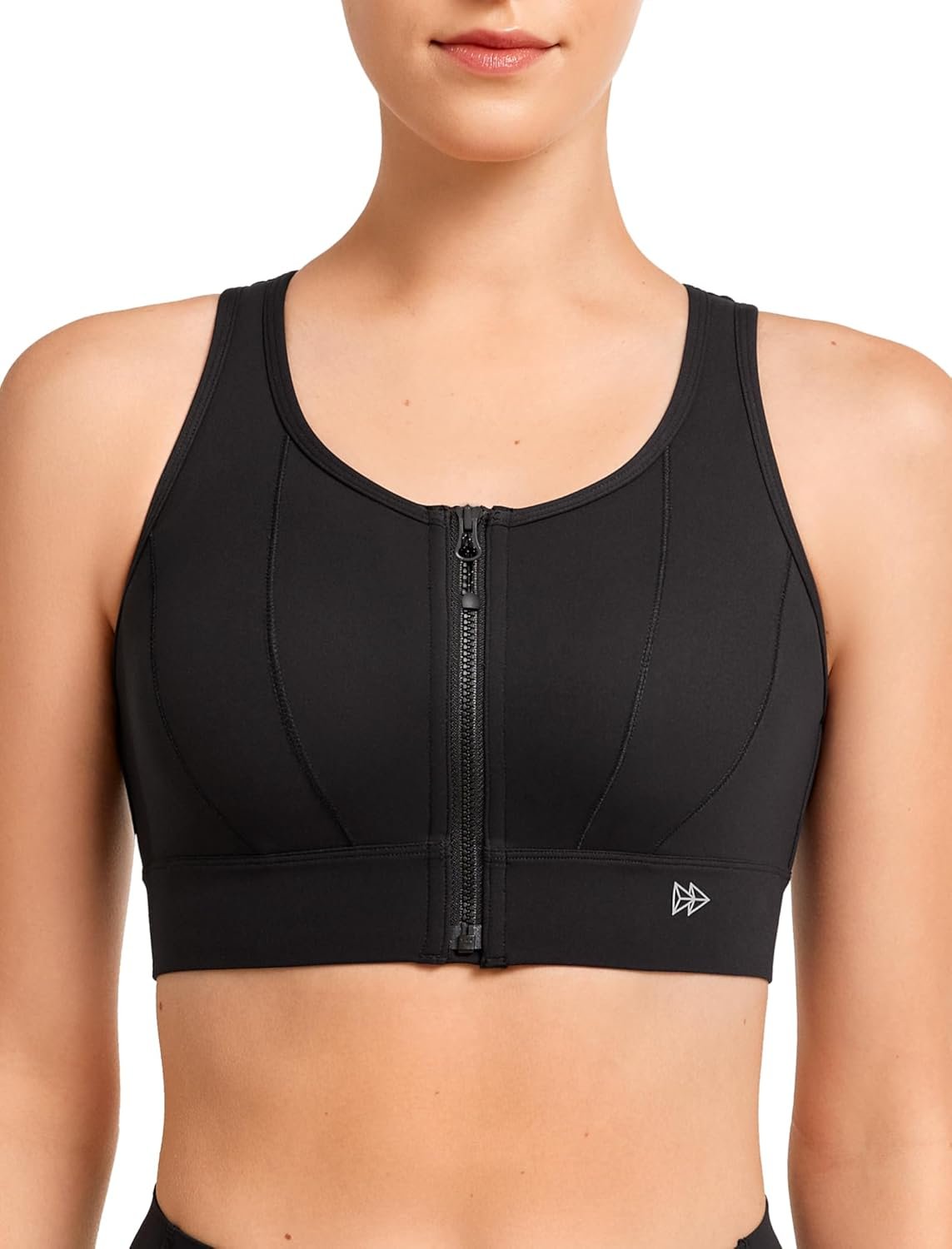 Yvette Front Closure Sports Bras for Women High Support Bust Supportive Sports Bra High Impact for Running