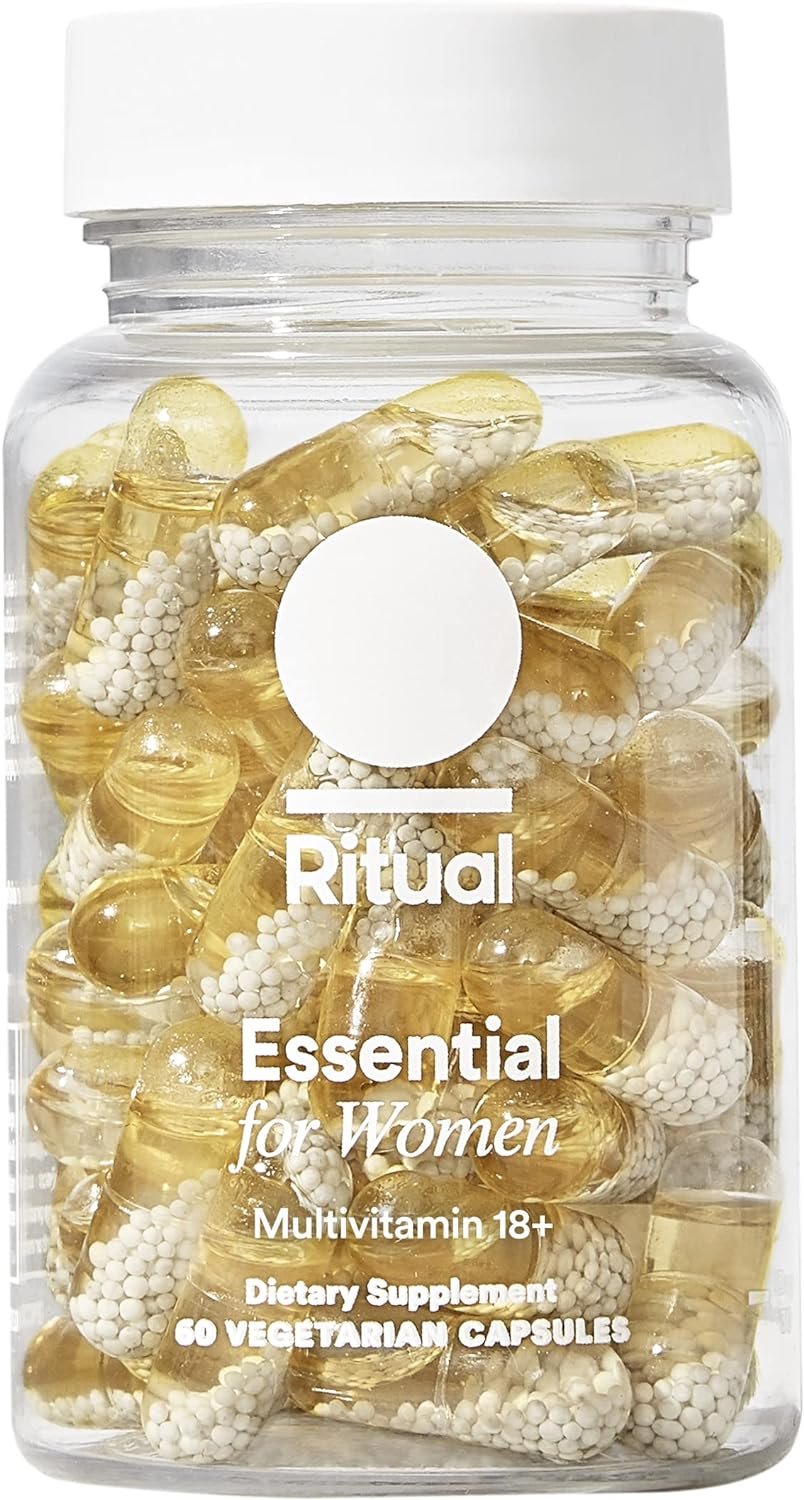 Ritual Women’s 18+ Daily Multivitamin – Key Essential Vitamins and Minerals to Support Energy, Heart, Bone, Brain Health* – Clinical Backed – Vegan – USP Verified – Mint – 60 Capsules – 30 Servings