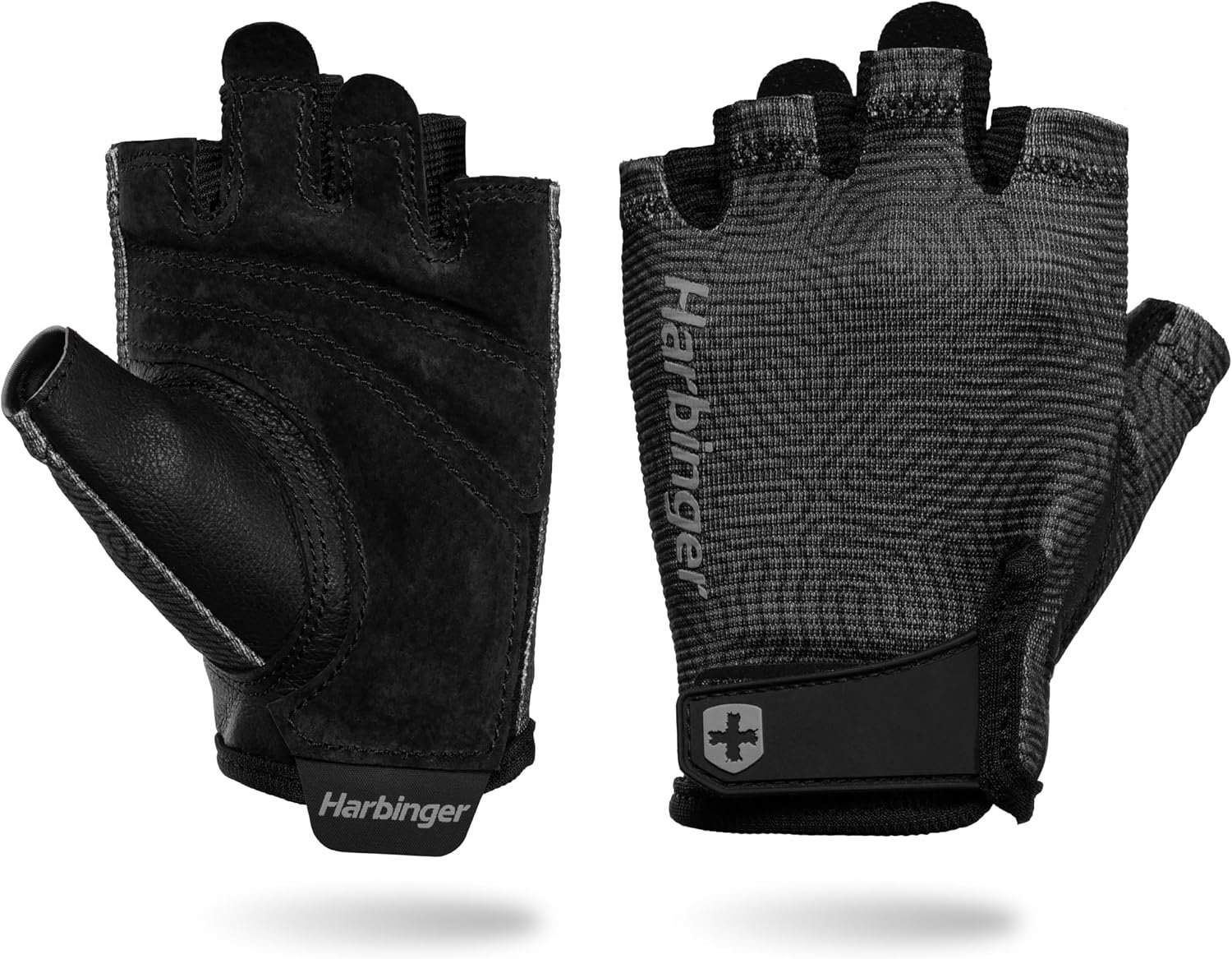 Harbinger Pro Gloves 3.0 – High Performance Training Gloves, Enhanced Grip, Breathable 4-Way Stretch, Adjustable Wrist Closure, Large, Women’s