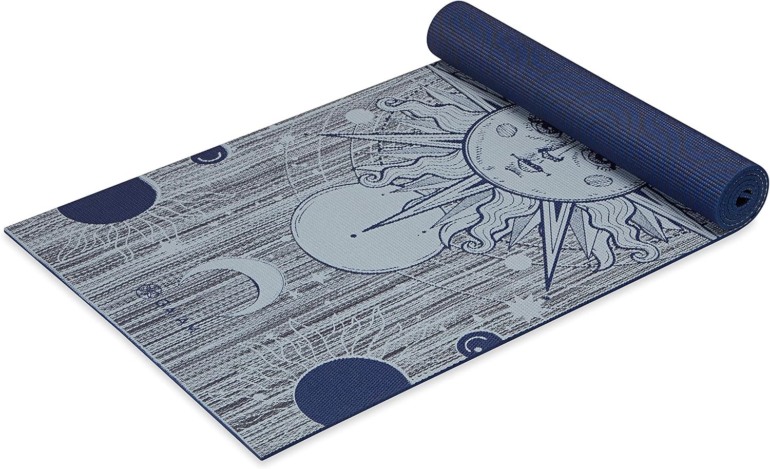 Gaiam Yoga Mat – Premium Print Reversible Extra Thick Non Slip Exercise & Fitness Mat for All Types of Yoga, Pilates & Floor Workouts