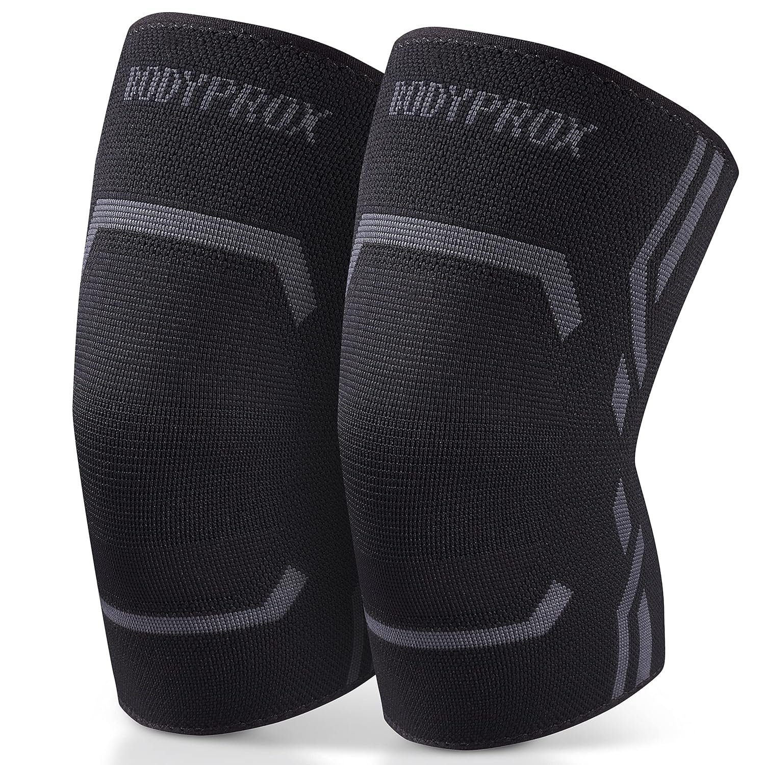 Bodyprox Knee Compression Sleeve for Men and Women (2 Pack), Knee Support Brace for Running and Work out (Small)