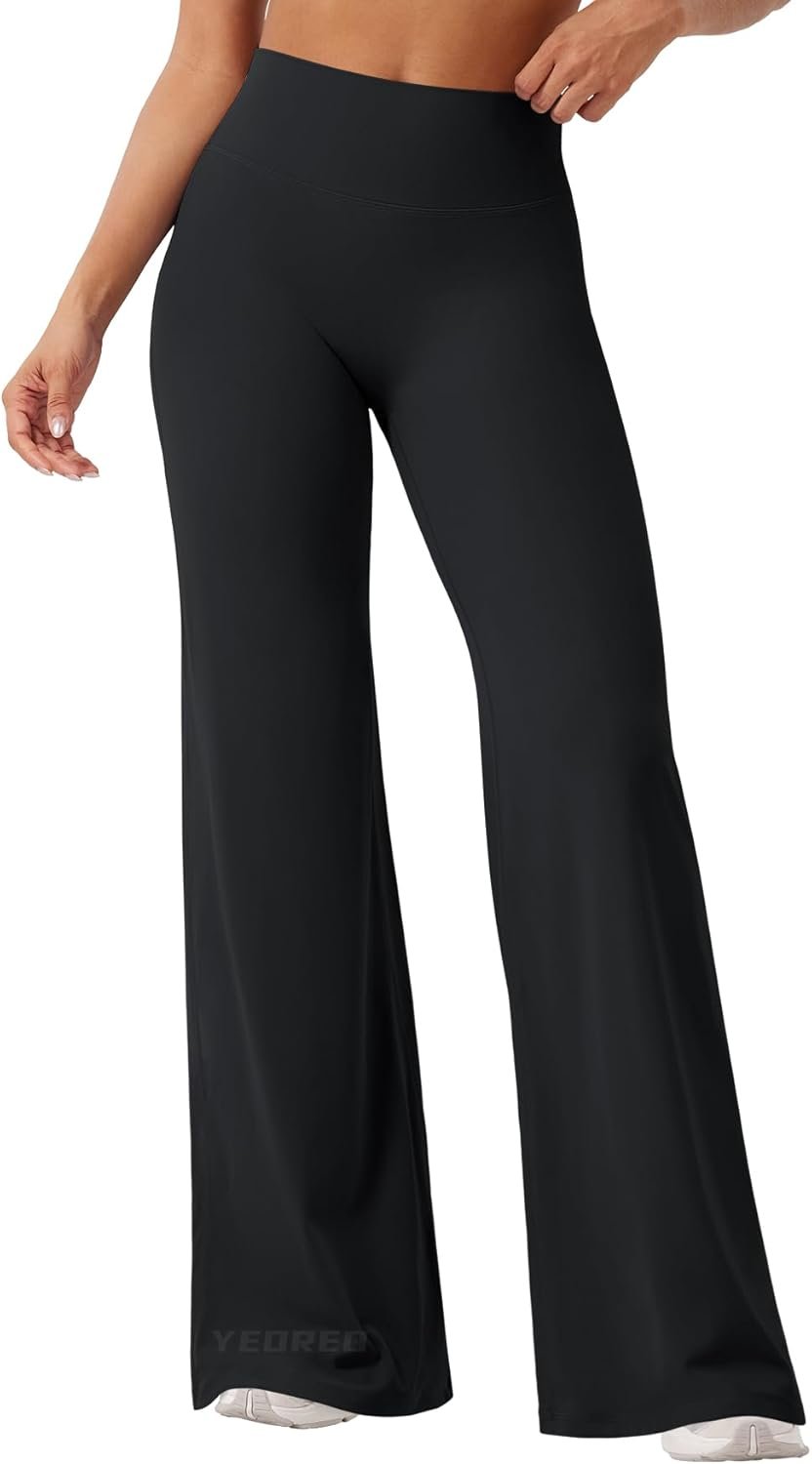 YEOREO Ease Workout Leggings Womens No Front Seam Straight Leggings 29″/ 31.5″/ 33″/ 35″ High Waist Buttery Eddiy Yoga Pants