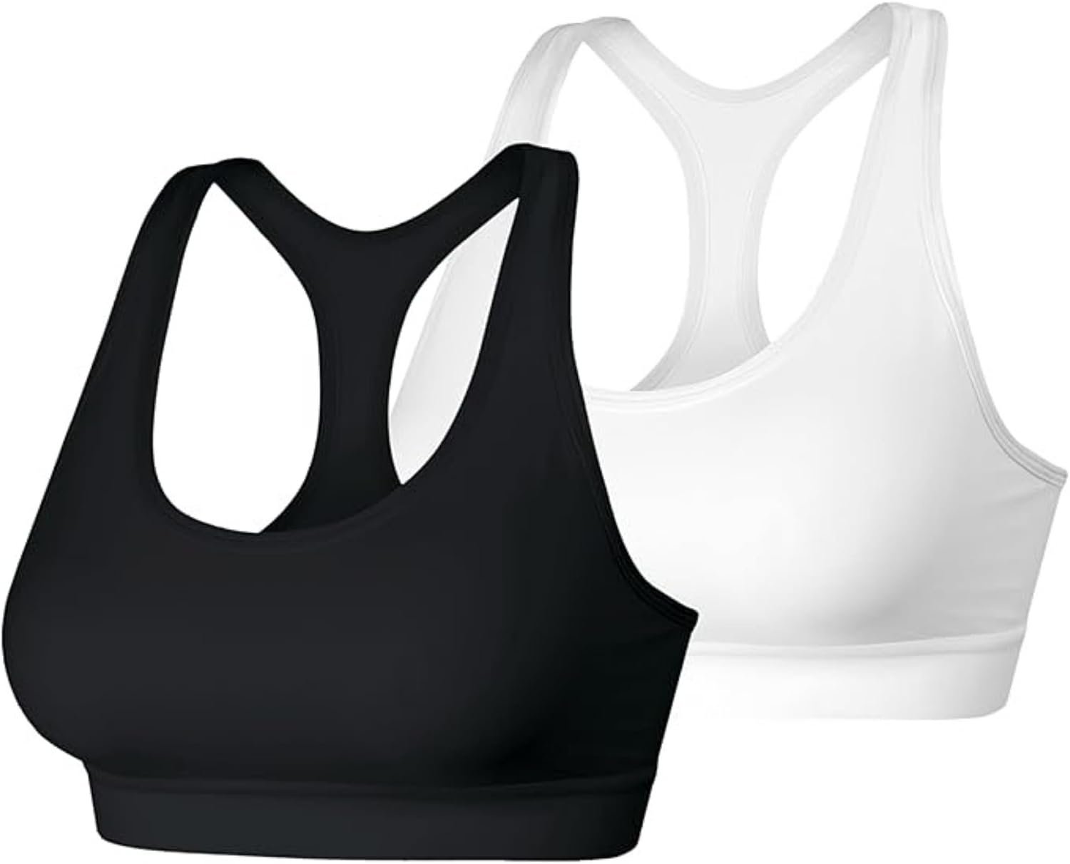 Hanes Womens Sport Compression Racerback Sports-Bra