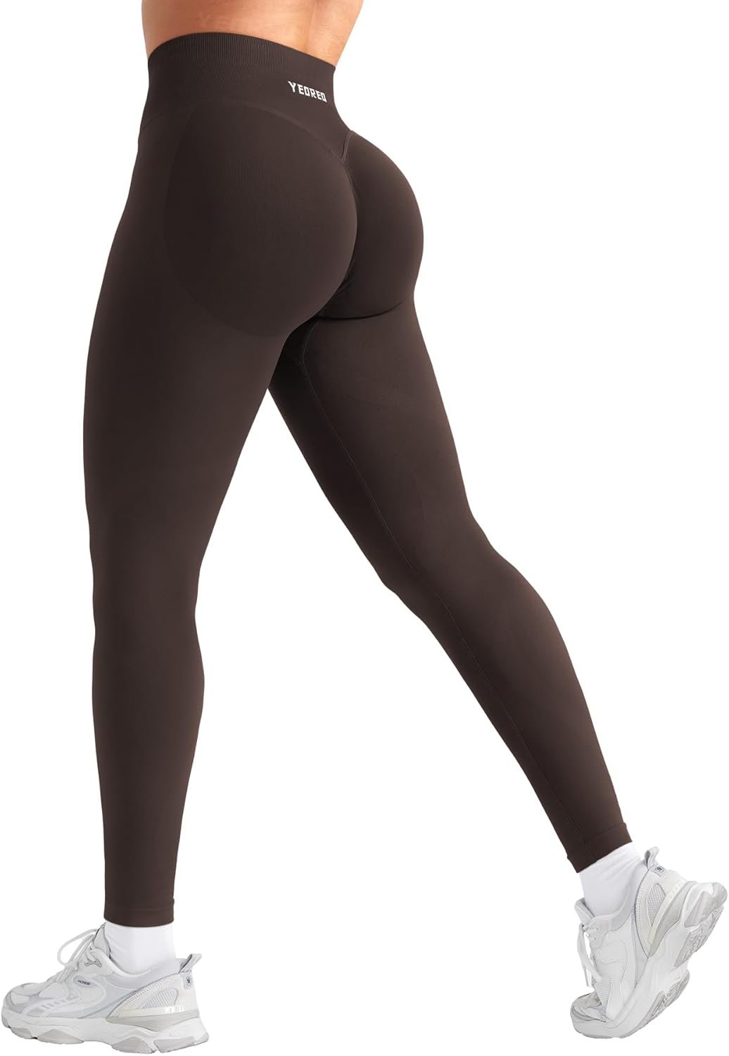 YEOREO Boost Butt Lifting Leggings for Women Seamless Hidden Scrunch Workout Leggings 24″ Baderiy Gym Yoga Booty Pants