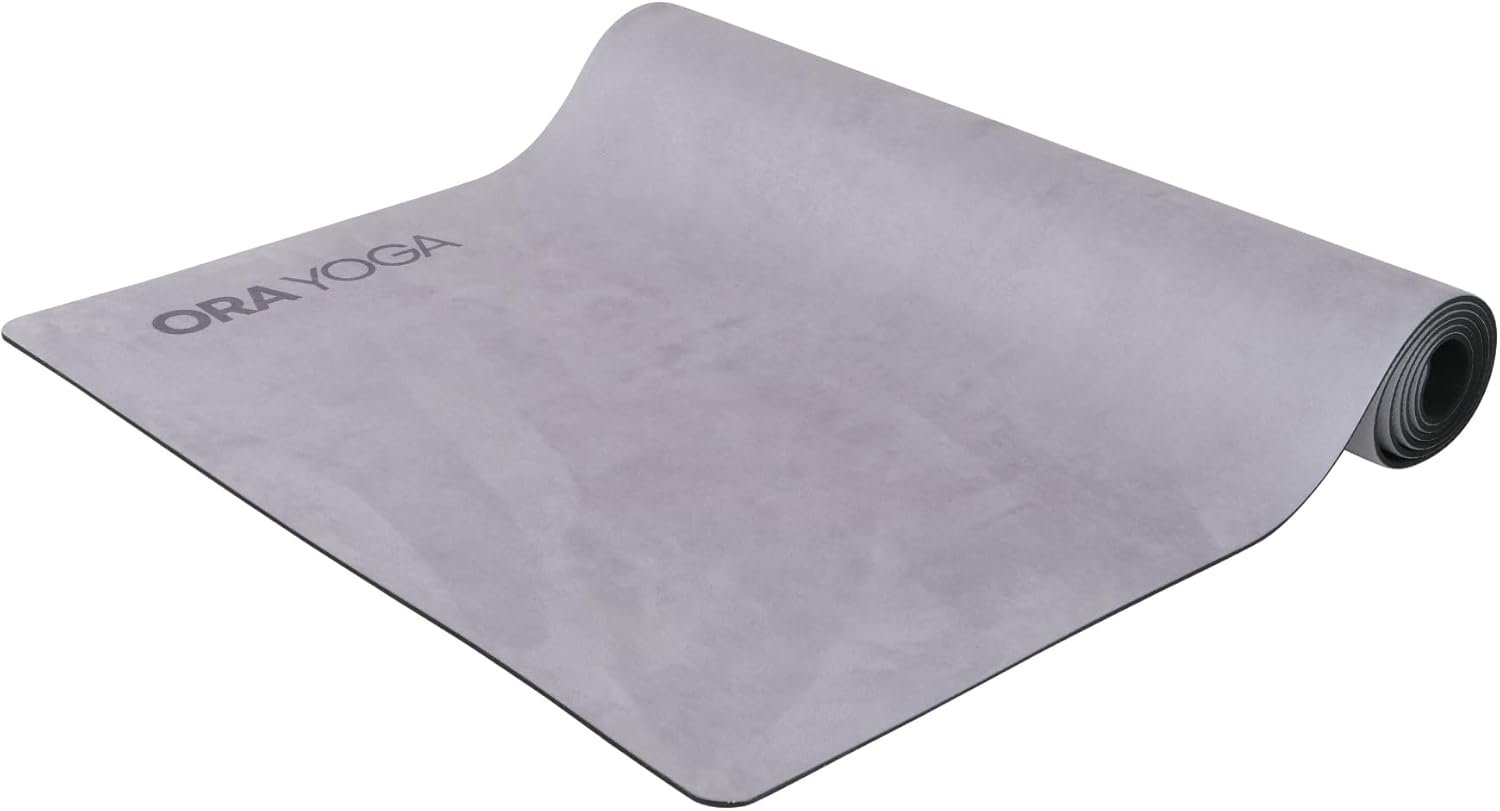 Non-Toxic Premium Suede Large Workout Mat – 3mm Thick With Strap – Eco-Friendly Exercise Mat for Women & Men – Non-Slip for Pilates, Gym, Home Workout