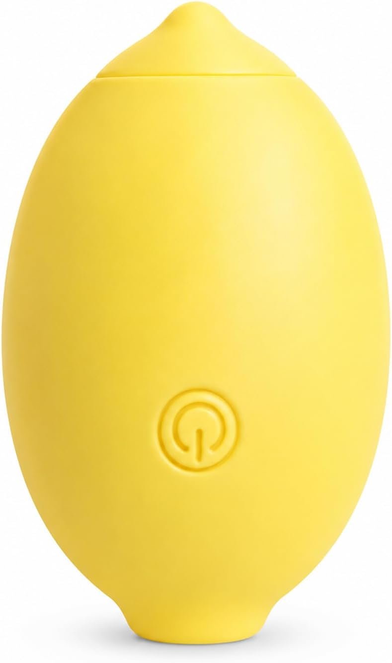 Small Massager Portable Waterproof Cordless Handheld Massager, 10 Modes Rechargeable Massagers for Body, Back, Foot,Muscle Relaxation Tool (Lemon)
