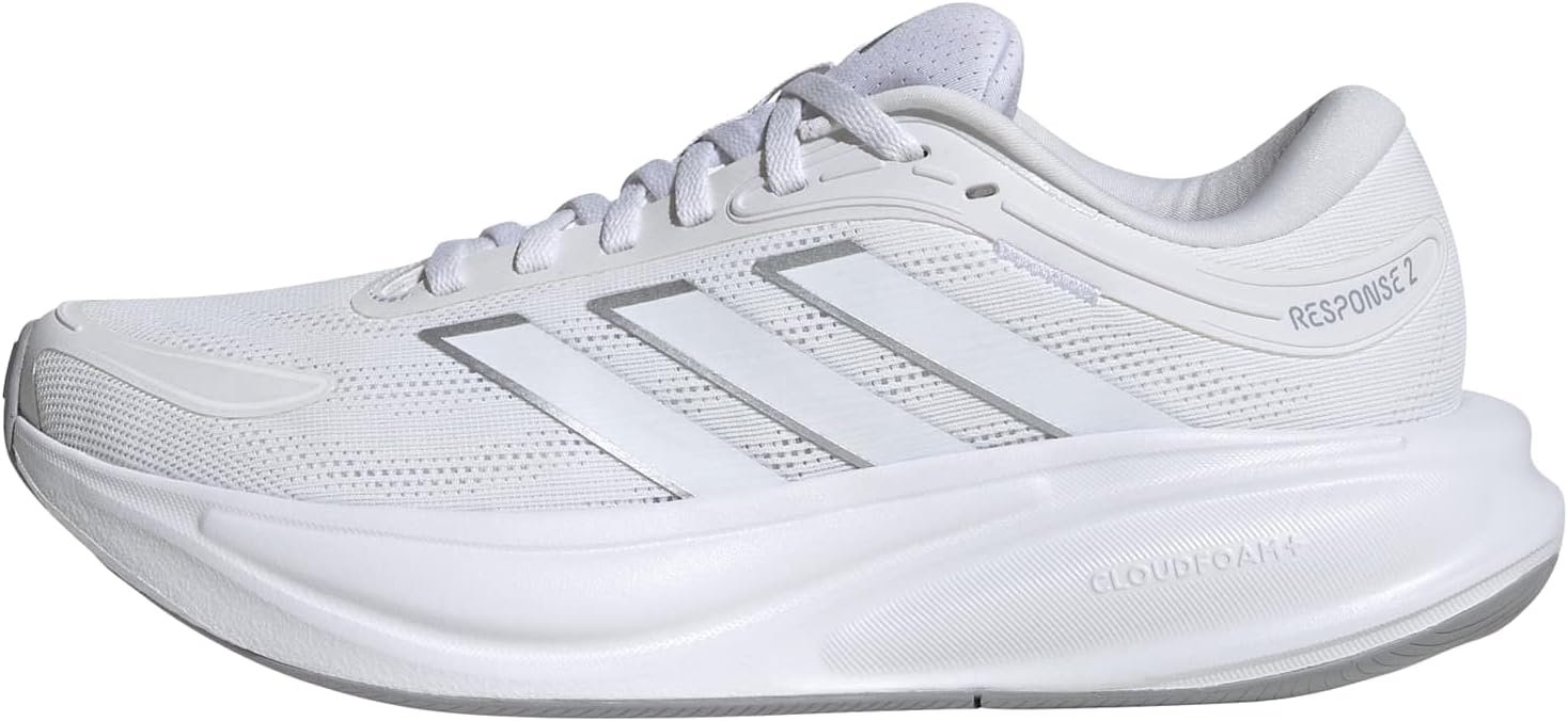 adidas Womens Response 2 Running Sneakers Shoes – White