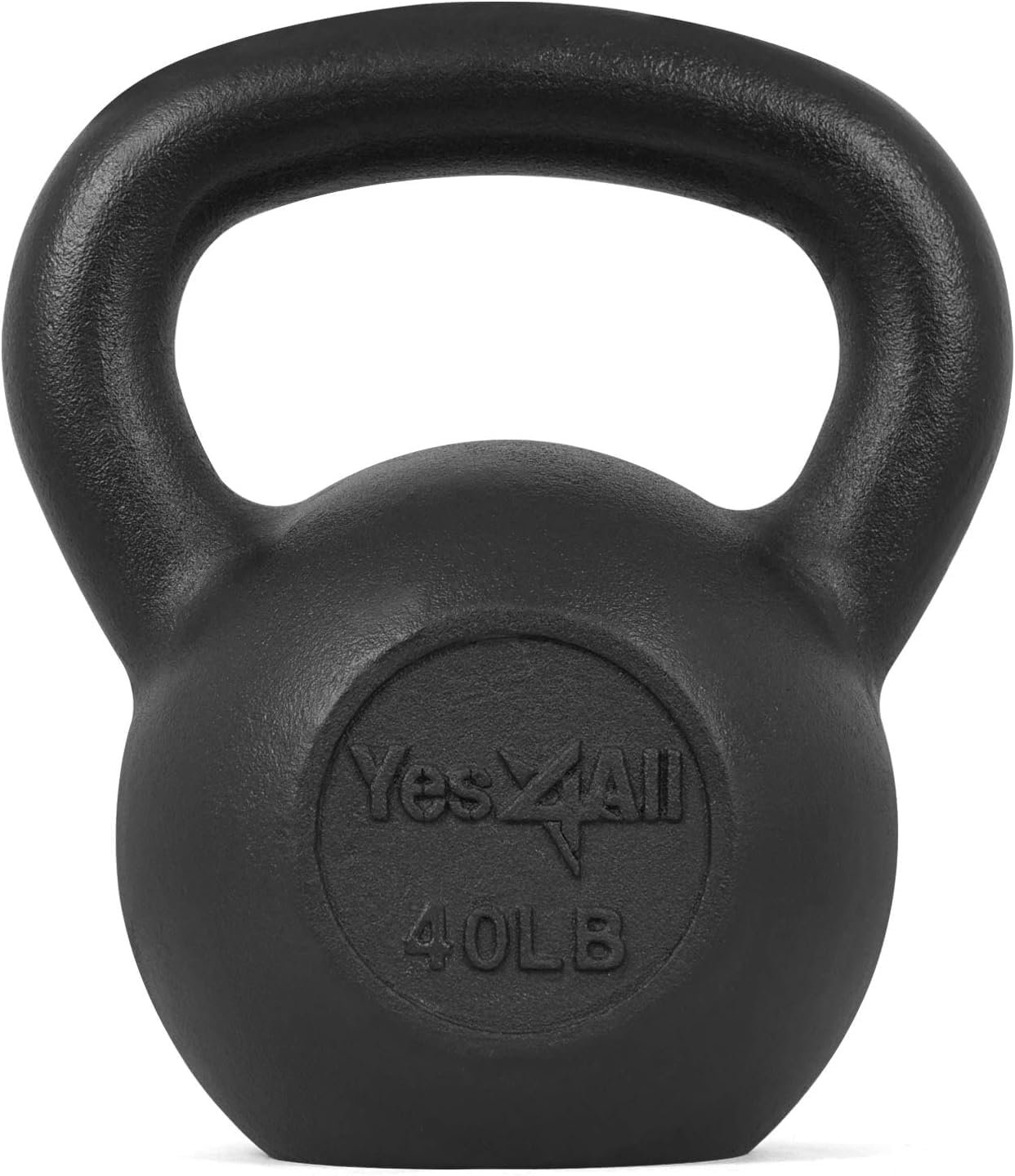 Yes4All Cast Iron Kettlebell, Strength Training Kettlebells 5-80 Lb (5,10,15,20,25,30,35,40,45,50,60,70,80 Lb) for Full Body Workout, Push up, Strength Training – Single & Kettlebell Set of 2 for Men
