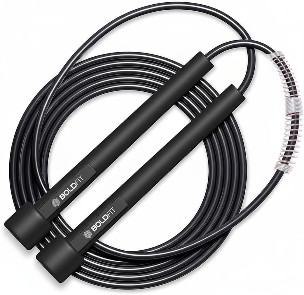 Boldfit Skipping Rope for Men and Women Jumping Rope With Adjustable Height Speed Skipping Rope for Exercise, Gym, Sports Fitness Adjustable Jump Rope-Pencil