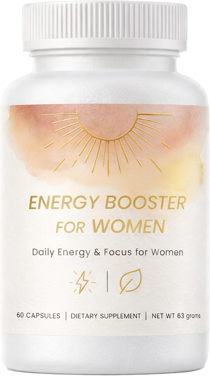 Energy Booster for Women, Daily Energy and Focus Supplement, 60 Count