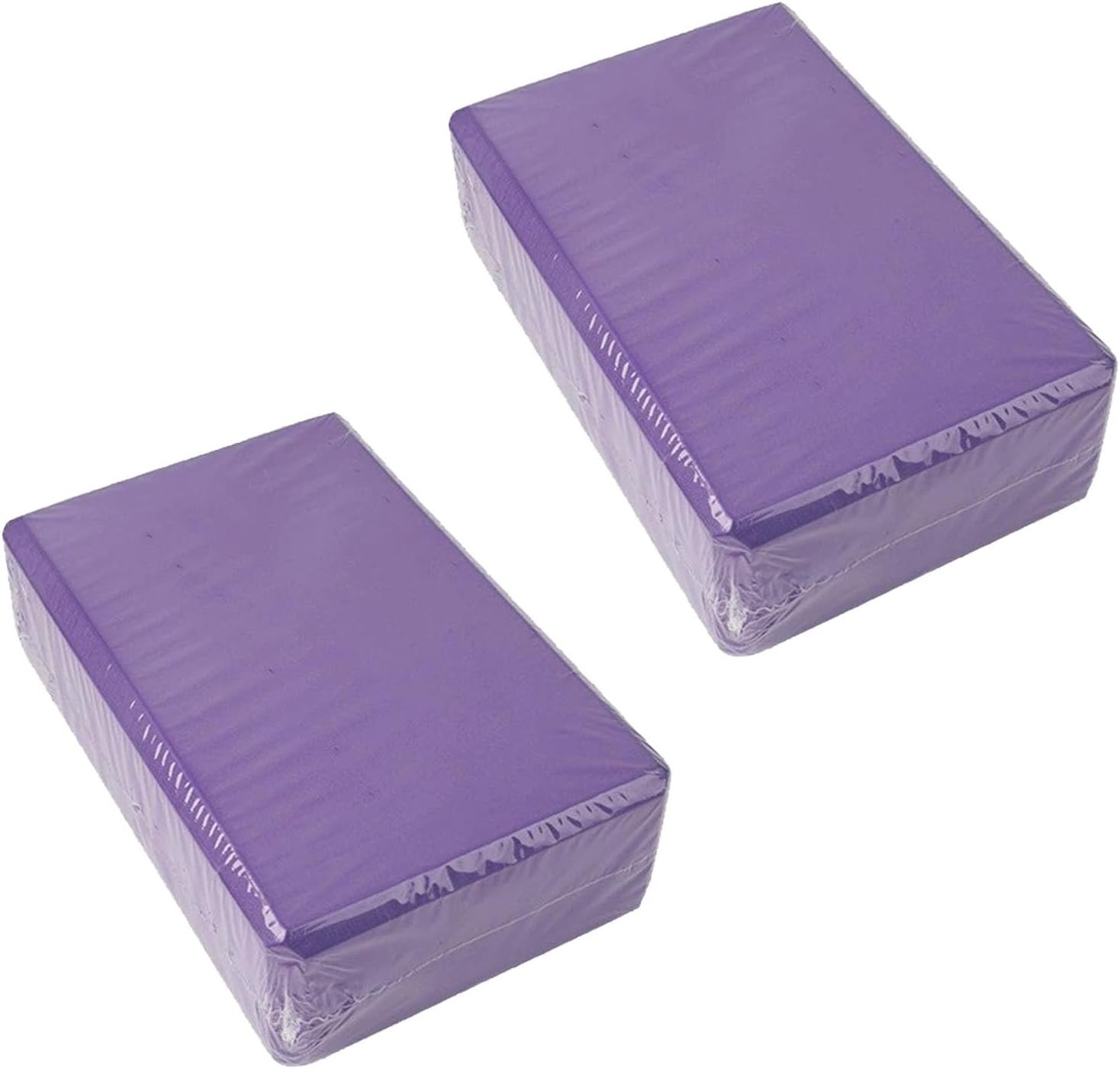 Yoga Blocks 2 Pack, High Density EVA Foam Block, Non-Slip Yoga Bricks, Gym Bricks, Fitness Exercise Blocks for Balance Training, Stretching, Pilates, Meditation, Support Deepen Poses