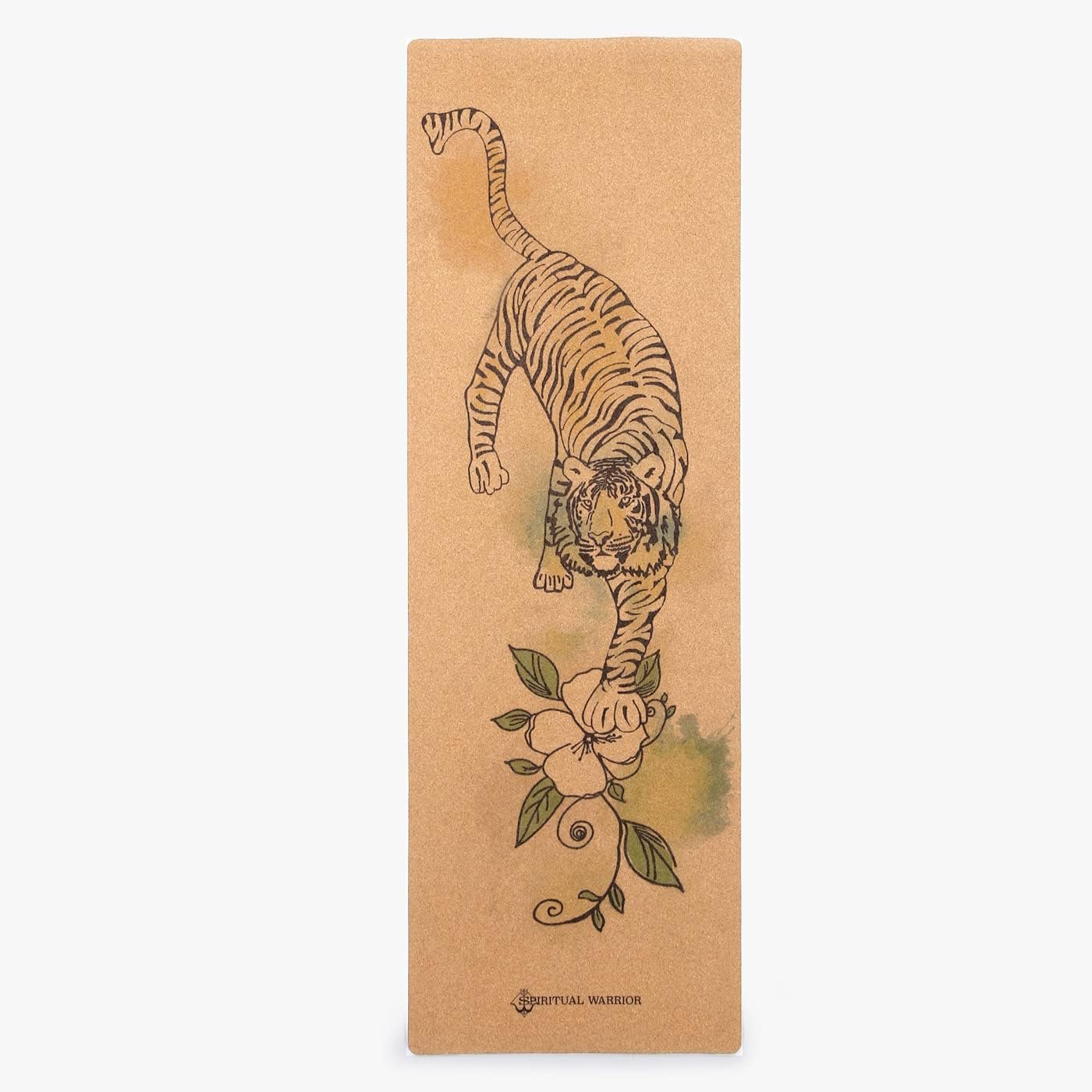 Shakti Warrior Cork Yoga Mat – Artist Designed, Premium Printed Eco-Friendly Non-Slip mat, Great for Regular & Hot Yoga, Pilates, Workouts 72 inch x 24 inch x 3mm Thick