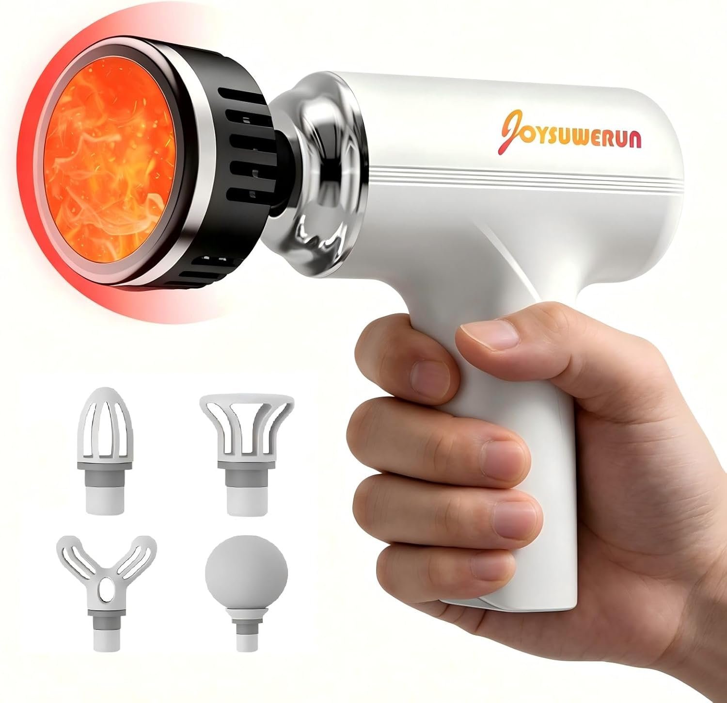 Massage Gun with Heat – Powerful Deep Tissue Massager, Handheld Mini Massage Gun for Full-Body Muscle Relief, Portable Muscle Massager for Home,Travel,