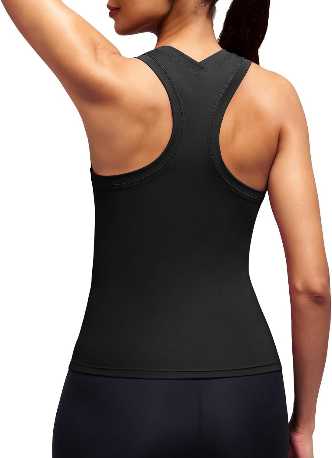 Alaroo Workout Tank Tops for Women Racerback Athletic Gym Clothes Womens Yoga Tight Fit Sleeveless Shirts Activewear