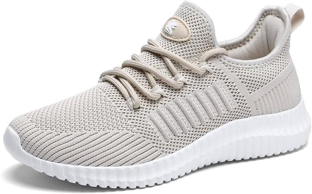 Women’s Walking Shoes Lightweight Breathable Flying Woven Mesh Upper Casual Jogging Shoes Ladies Tennis Shoes Workout Footwear Gym Sneakers for Women
