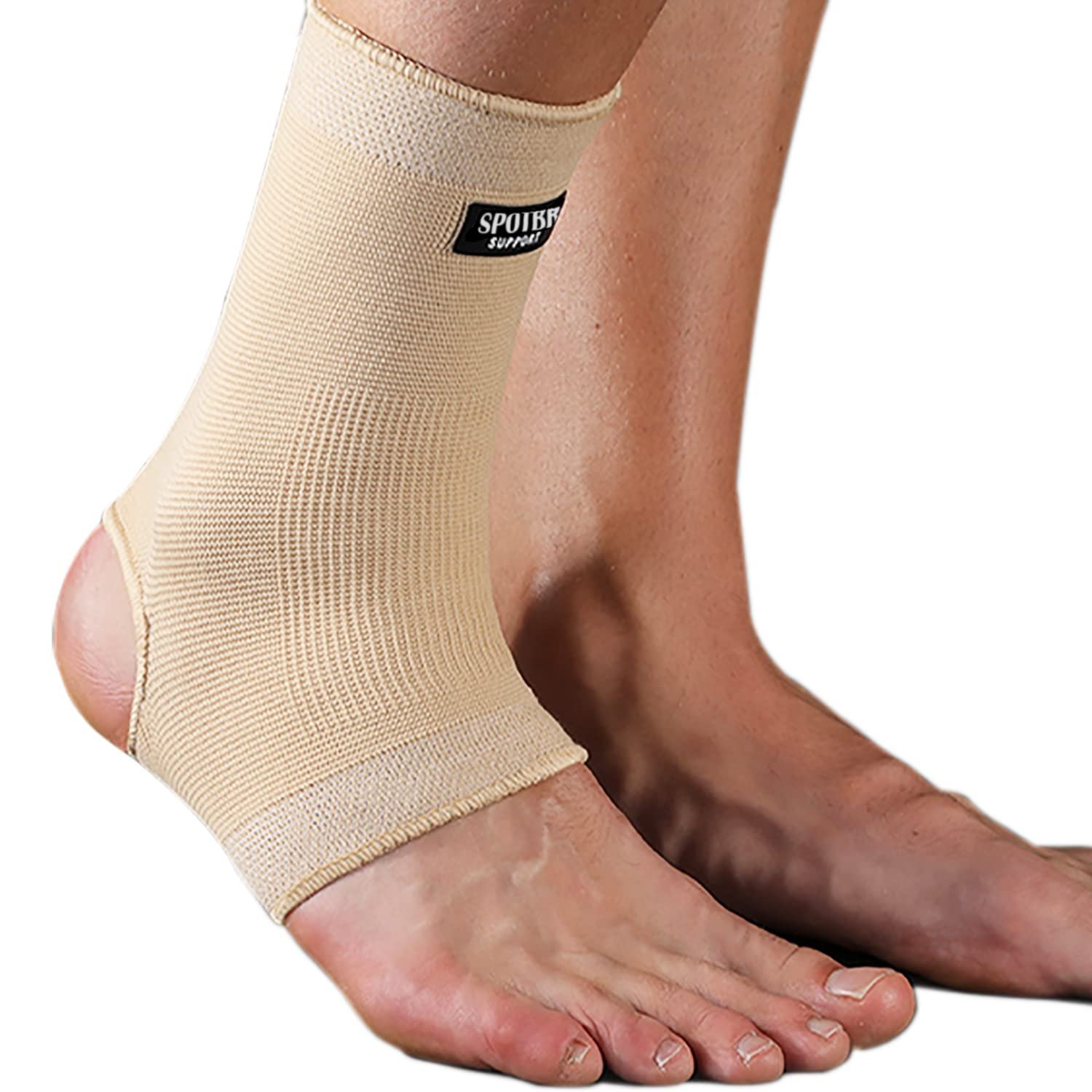 SPOTBRACE Ankle Brace Compression Sleeve(2 PACK),Breathable Ankle Support For Men Women, Foot Compression Sock for Swelling, Plantar Fasciitis, Sprain