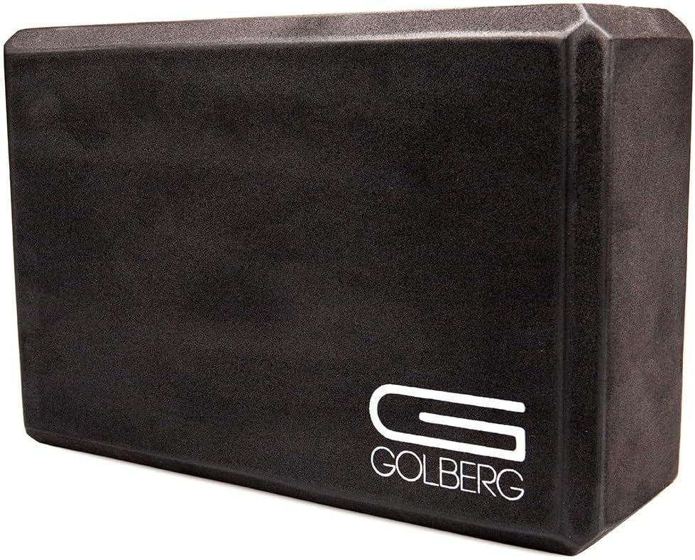 Golberg Foam Yoga Block – For Fitness, High Intensity Support and Improving Strength or Flexibility Pink/Green/Dark Green/Purple/Blue – 1/2/4 Pack