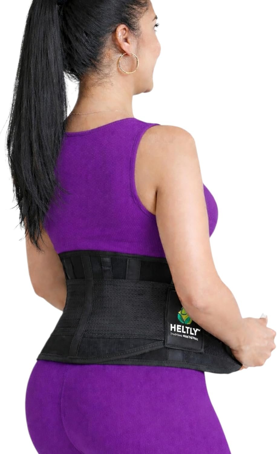 Waist Slimming Trainer – FlexiSculpt, Adjustable Double Velcro Compression Belt for Workout & Daily Wear