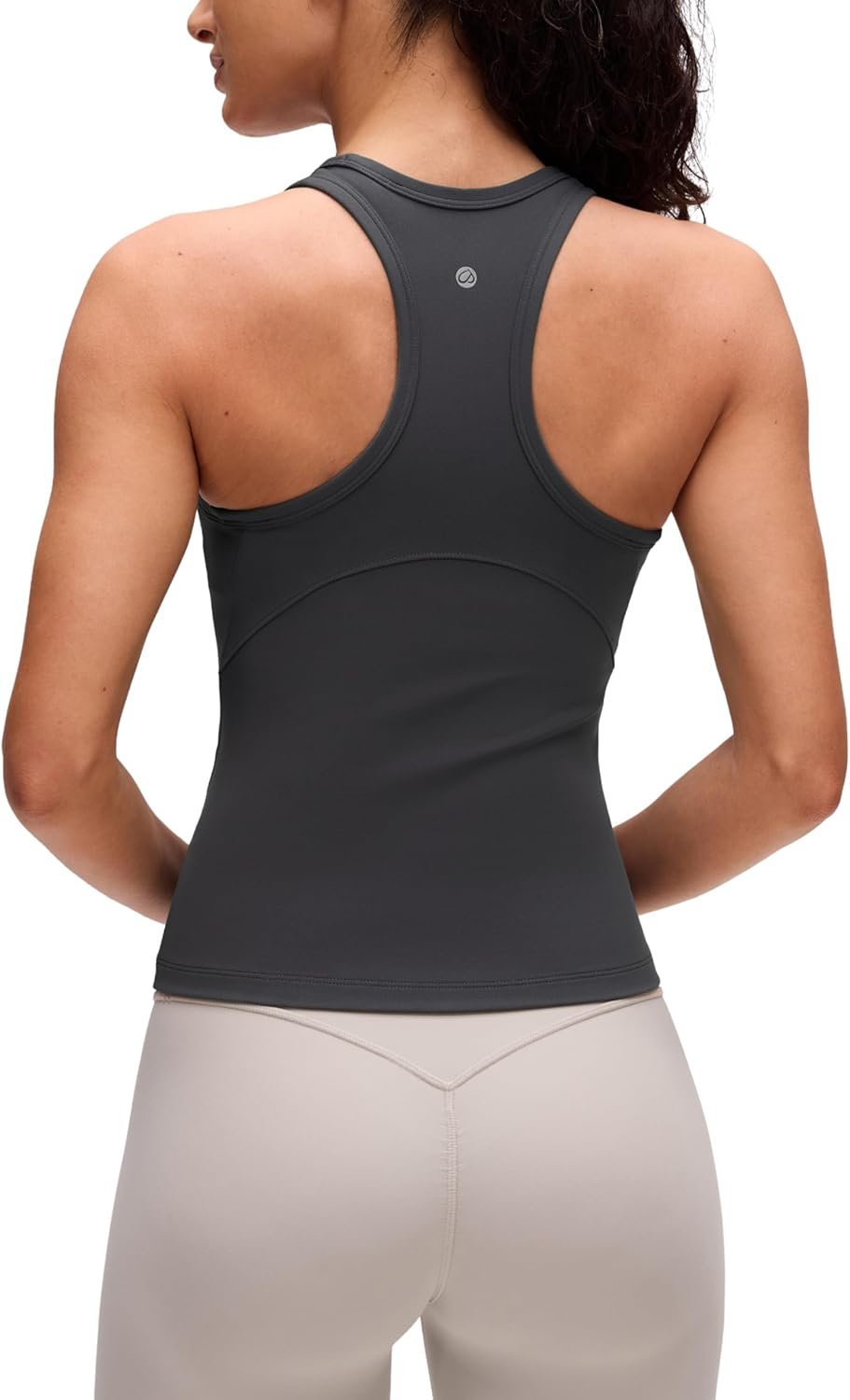 CRZ YOGA Butterluxe High Neck Tank Tops for Women – Yoga Workout Athletic Gym Camisole Racerback Sleeveless Shirts