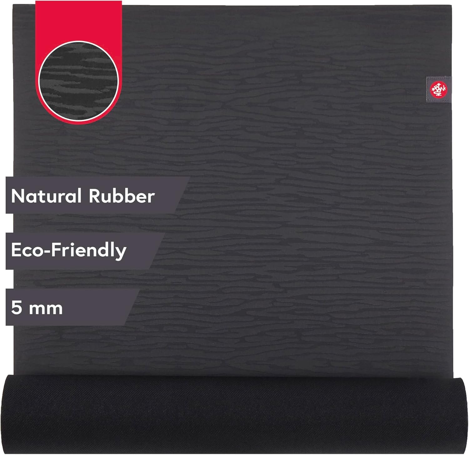 Manduka eKO Yoga Mat – Natural Rubber | Eco-Friendly | Soft Textured Surface| Natural Next-to-Skin Feel