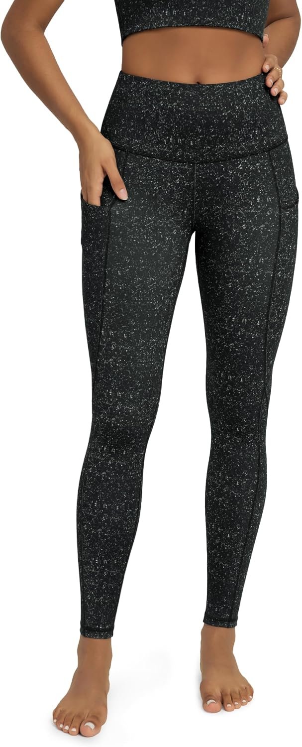 ODODOS Women’s High Waisted Yoga Leggings with Pockets, Tummy Control Non See Through Workout Athletic Running Yoga Pants