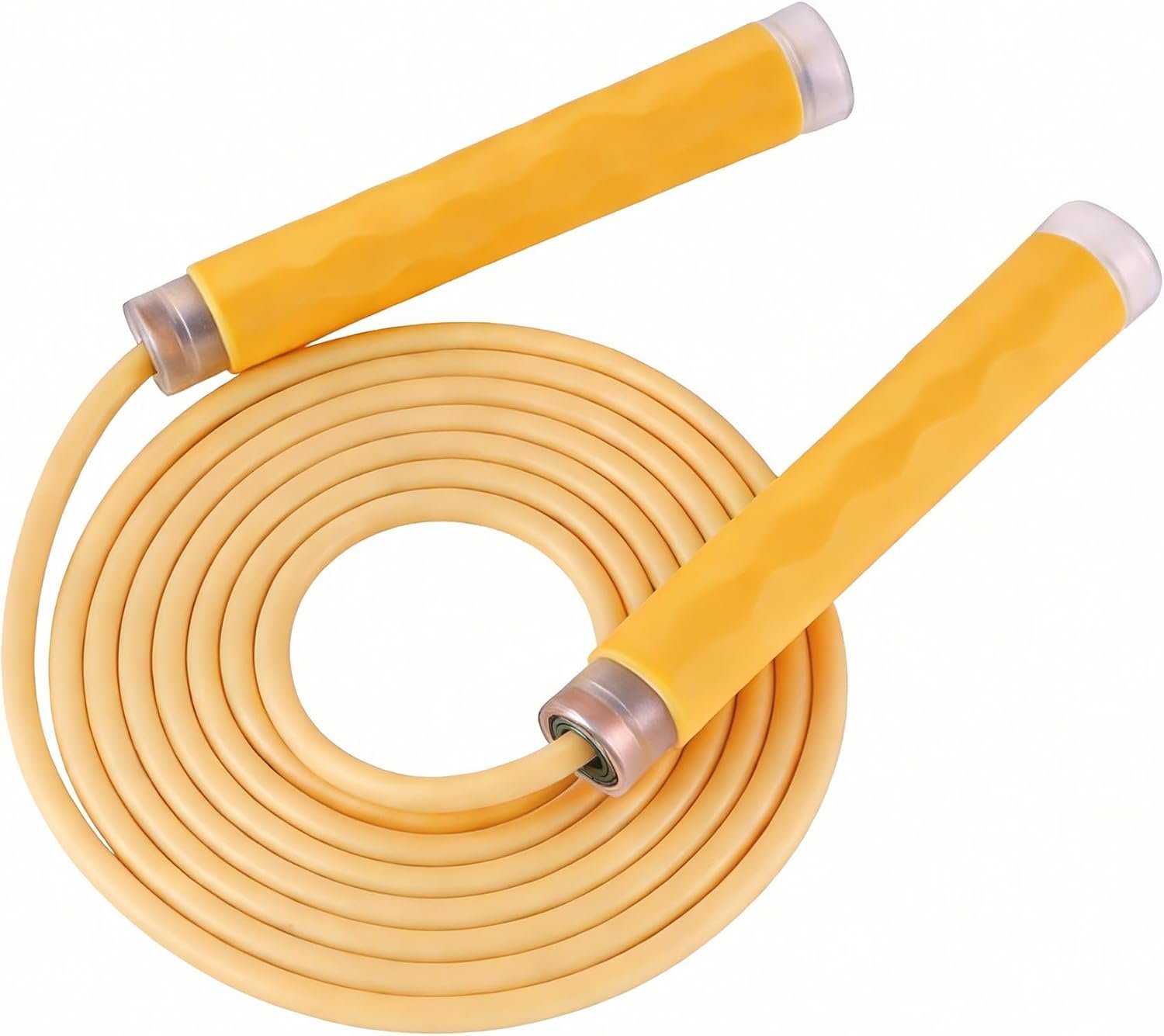 YUEDONG Fitness Jump Rope for Women & Men, 7MM PVC Cardio Rope for Fat Burning, Tangle-Free Ball Bearings, Adjustable Length, Beginner Home Workout Rope