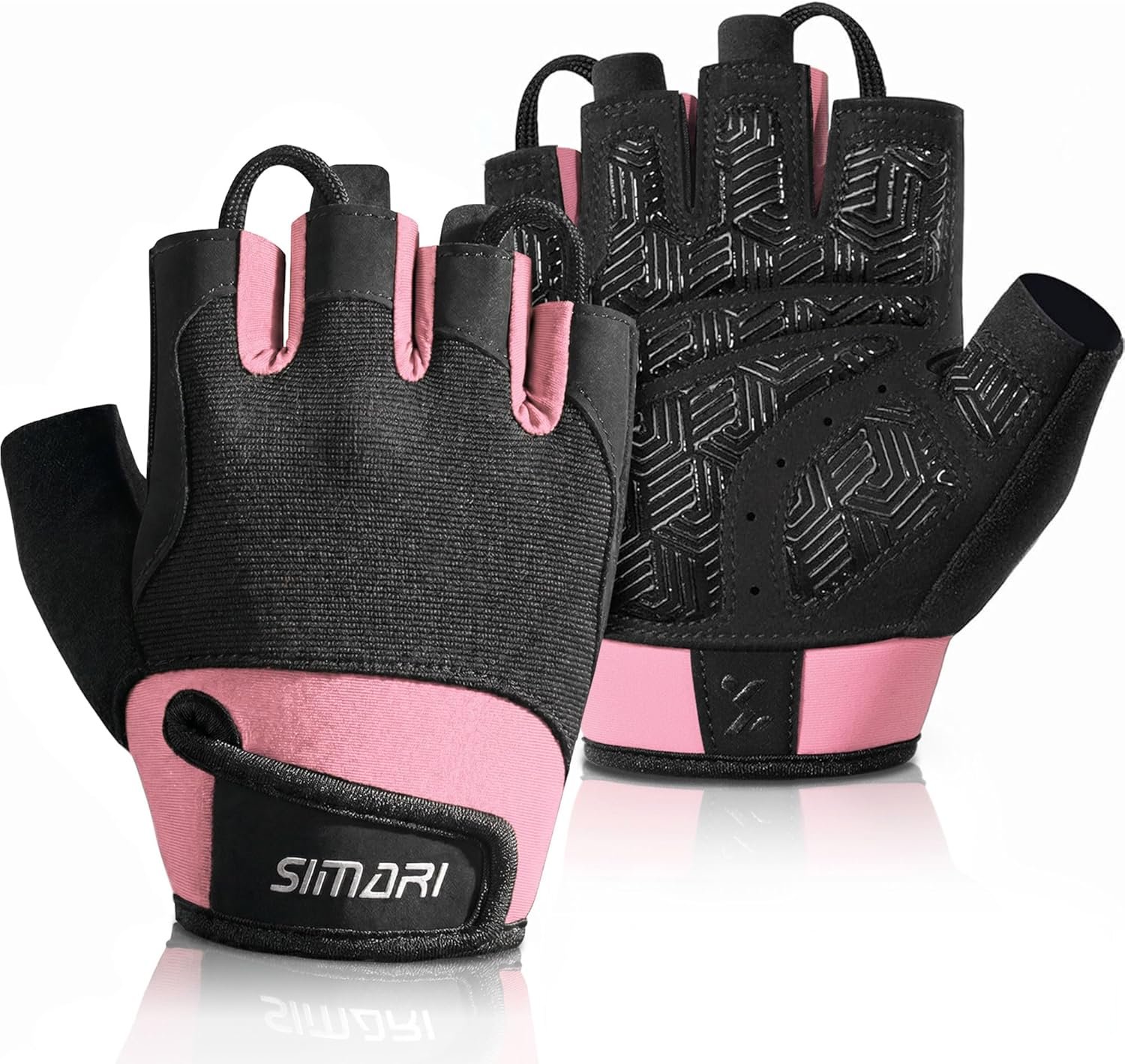 SIMARI Breathable Workout Gloves with Cushion Pad/Grip/Reduce Calluses, Weight Lifting Gloves for Gym Exercise, Cycling, Weightlifting Training, Fitness, Pilates, Yoga, Gift for Men & Women