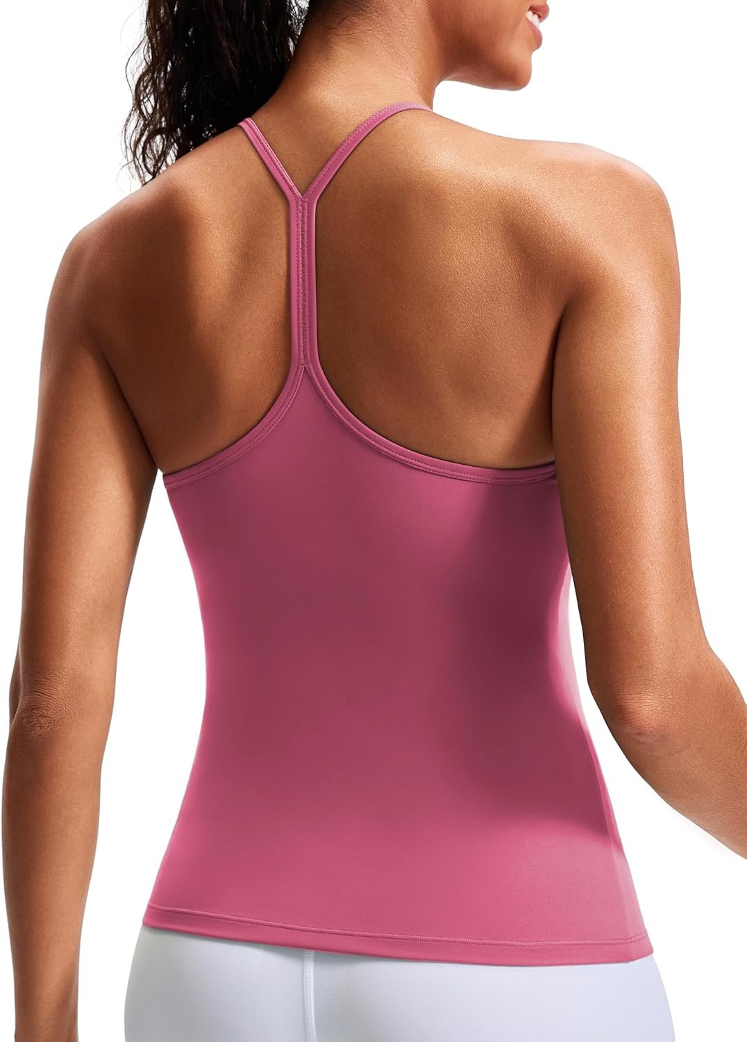 JOYSPELS Workout Tank Tops for Women with Built in Bra, Slim Fit Racerback Athletic Yoga Cami, Buttery Soft Activewear