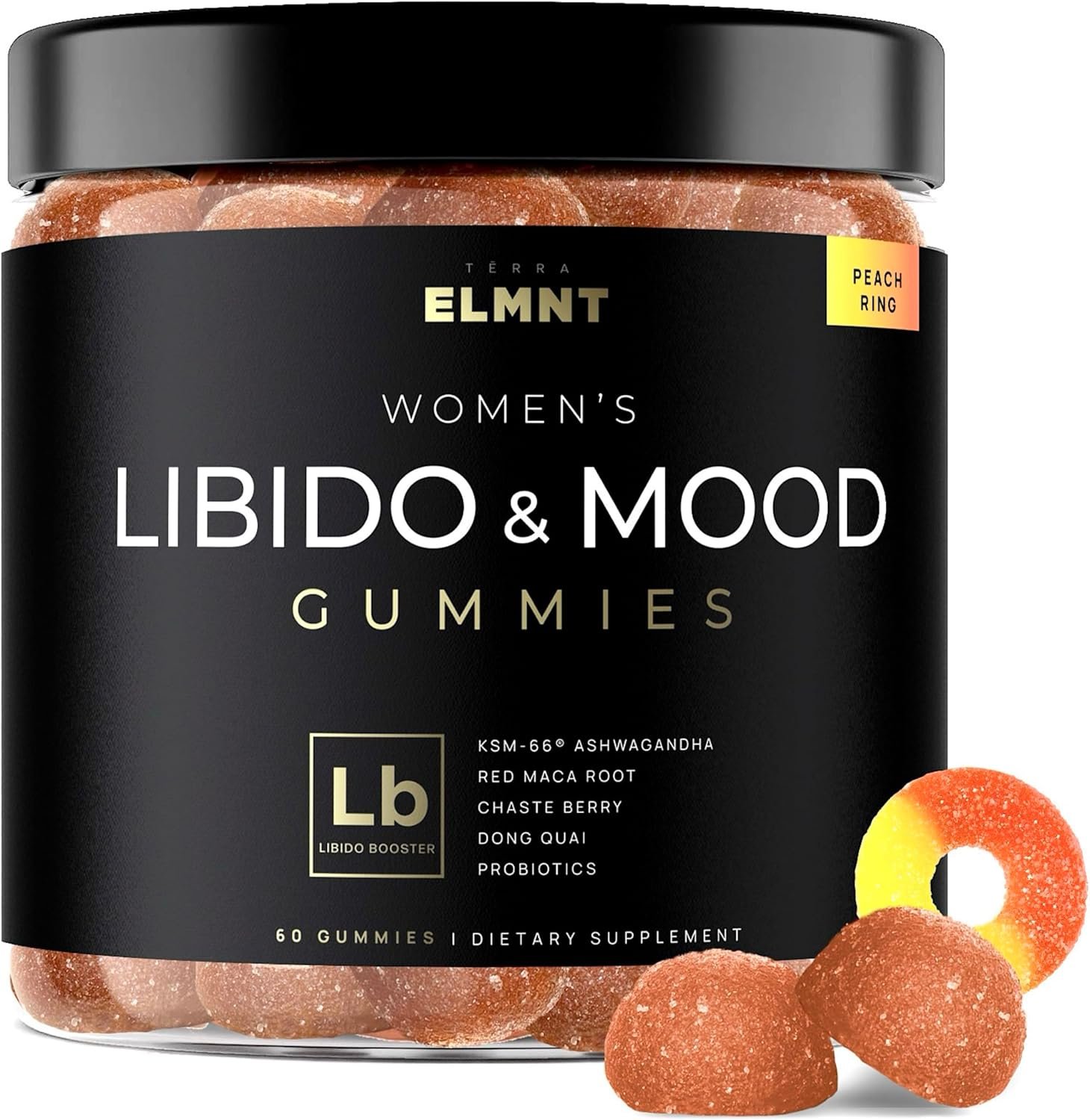 4,050mg Libido Support for Women KSM66® Ashwagandha Gummies + 30x Strength Red Maca Root – High Potency Libido, Mood & Testosterone Booster for Women Fast Acting – Natural Aphrodisiac Spicy Gummies